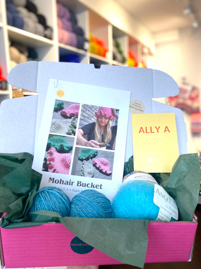 ALLY A Hæklekit  // Mohair Bucket