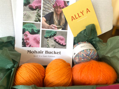 ALLY A Hæklekit  // Mohair Bucket